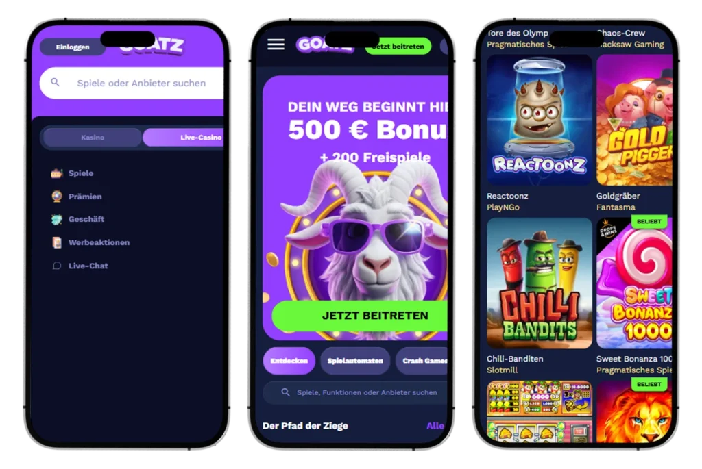 Goatz Casino app